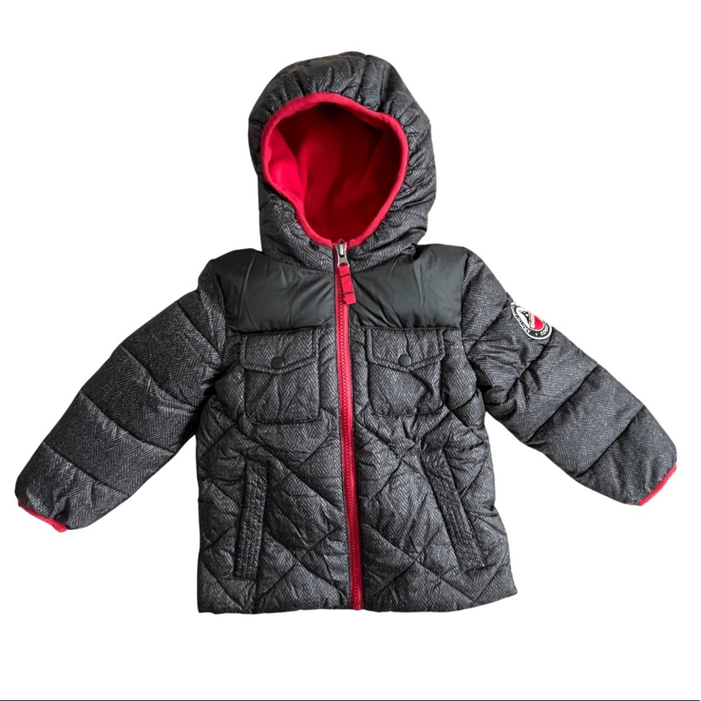 Snozu Hooded Puffer Jacket with Knit Hat
